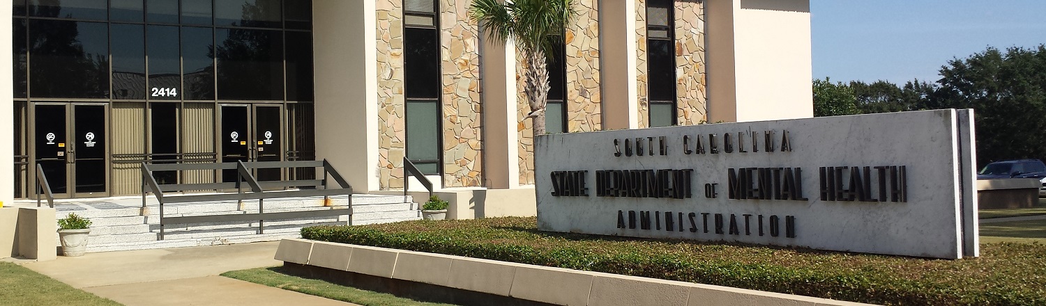 SCDMH Office of Administration sign