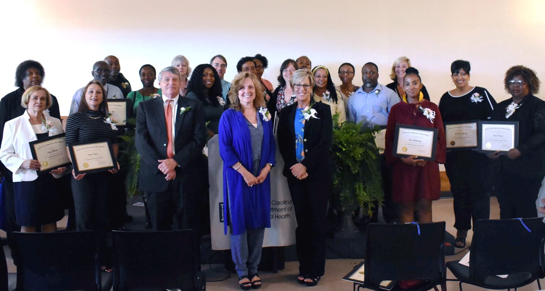 Outstanding Employee of the Year Nominees, State Director John H. Magill, and BHDD Office of Mental Health Commissioners