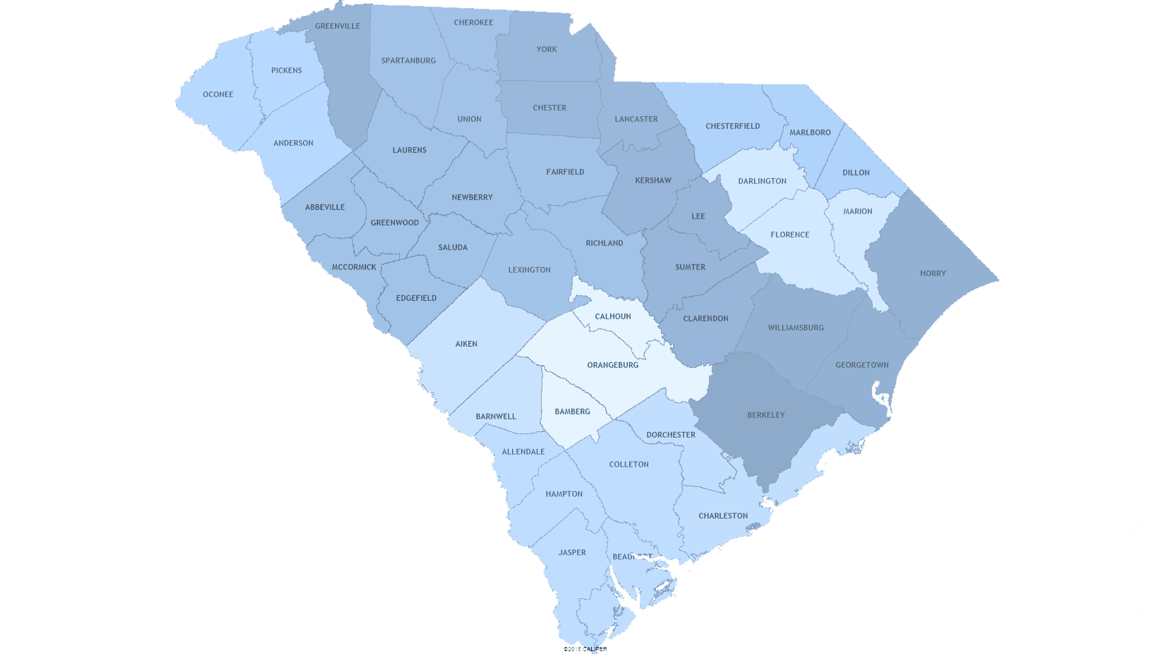 Map: BHDD Office of Mental Health Mental Health Center Service Areas